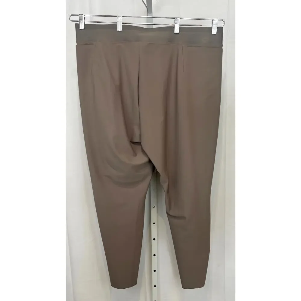NWT ATHLETA Stellar Tight 982974 Pull On Zip Ankle Stretch Pockets Taupe 24 Plus - Picture 2 of 8